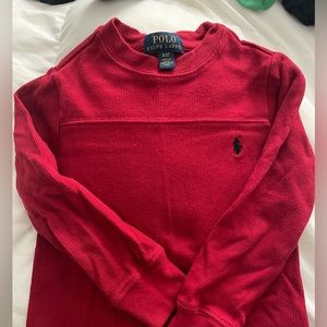 Polo Toddler long sleeve -red size 3T